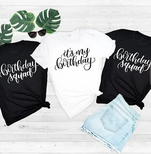 Skuggnas Funny Shirt It's My Birthday T-shirt For Women Birthday Squad Fashion Tee shirt Short Sleeve aesthetic Girl Gifts tops
Skuggnas Funny Shirt It's My Birthday T-shirt For Women Birthday Squad Fashion Tee shirt Short Sleeve aesthetic Girl Gifts tops