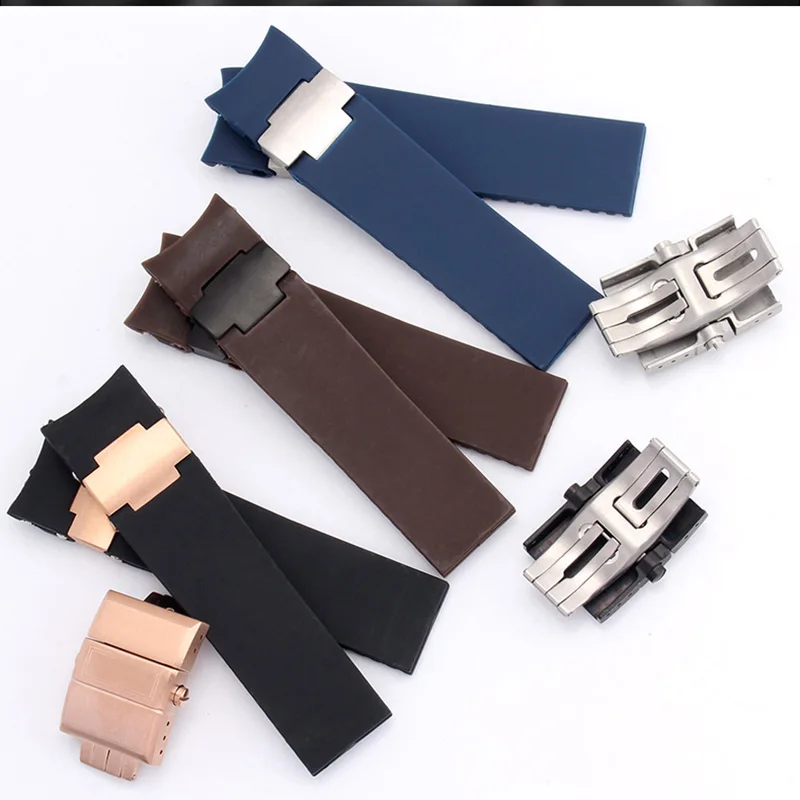 22mm waterproof rubber strap brown black blue strap, suitable for Ulysses Nadine diver's mechanical watch accessories, buckles
22mm waterproof rubber strap brown black blue strap, suitable for Ulysses Nadine diver's mechanical watch accessories, buckles