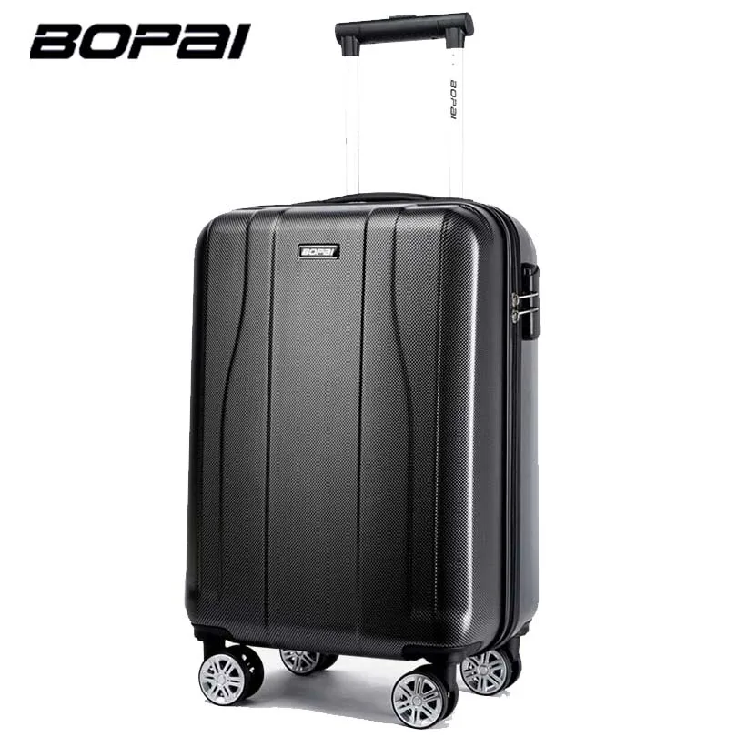 Image BOPAI Brand 20 Inches Travel Luggage 35L Large Capacity Rolling Luggage Trolley Suitcase Maleta Password Lock Travel Suitcase