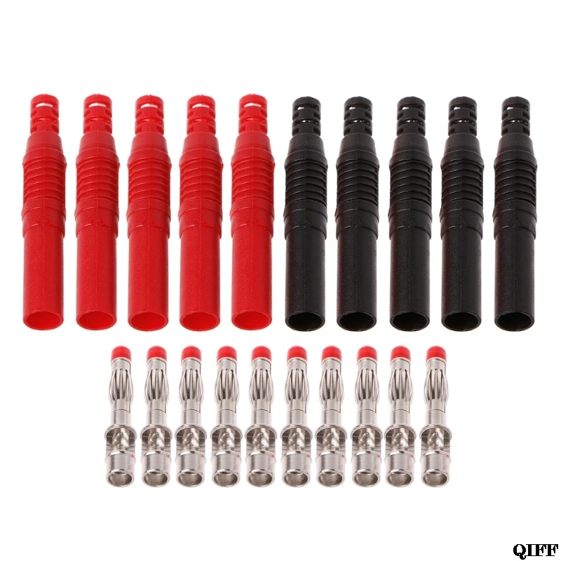 10Pcs Straight Insulated Safety 4mm Male Banana Plug Wire Solder DIY Connectors Mar28
10Pcs Straight Insulated Safety 4mm Male Banana Plug Wire Solder DIY Connectors Mar28
