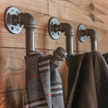 Industrial Pipe Wall Hooks Caps/Flowers/Scarf Holder Roller Bathroom Single Towel Home Cloth Coat Hook Multi-function Hanger
Industrial Pipe Wall Hooks Caps/Flowers/Scarf Holder Roller Bathroom Single Towel Home Cloth Coat Hook Multi-function Hanger