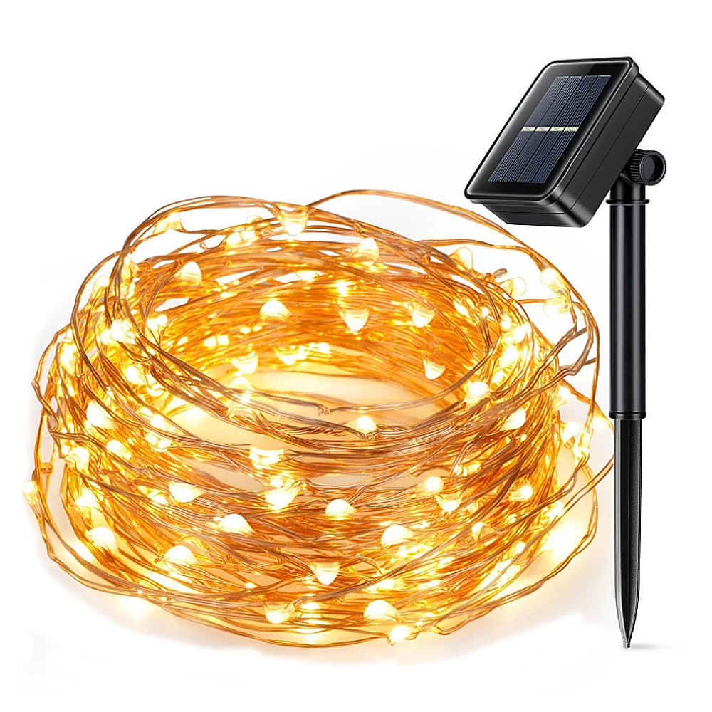 LED String Lights 10M 100 LEDs Solar Powered Copper Wire Fairy Lights for Decorating,Garden,Patio,Wedding,Holiday Decorations
LED String Lights 10M 100 LEDs Solar Powered Copper Wire Fairy Lights for Decorating,Garden,Patio,Wedding,Holiday Decorations
