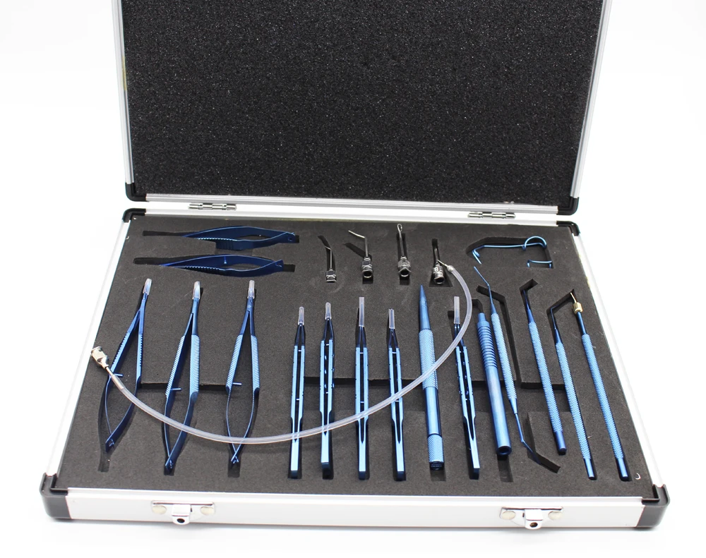 CE 21PCS Titanium Cataract Set Eye Ophthalmic Surgical Instruments set for Cataract and Intraocular lens Implantation Surgery
CE 21PCS Titanium Cataract Set Eye Ophthalmic Surgical Instruments set for Cataract and Intraocular lens Implantation Surgery