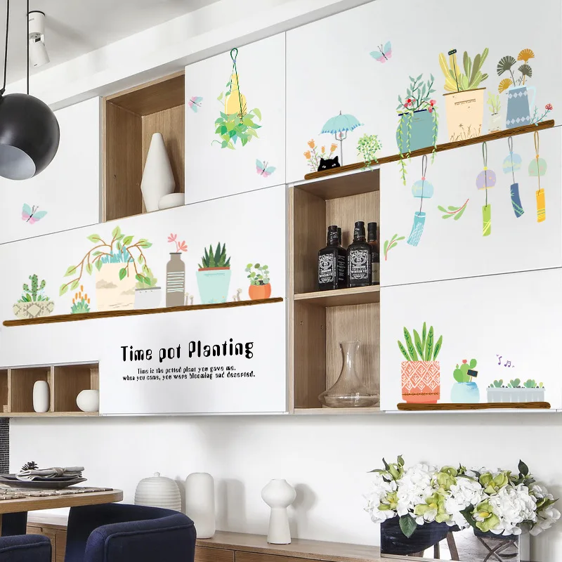 Flower Pot Home Decor for Wardrobe Cabinet Garden Wall Stickers Art DIY VinylHome Decoration
Flower Pot Home Decor for Wardrobe Cabinet Garden Wall Stickers Art DIY VinylHome Decoration