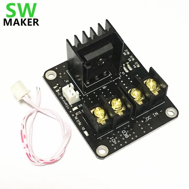 SWMAKER 3D Printer hotbed MOSFET expansion module 2pin lead Anet A8 A6 A2 Compatible MOS tube power expansion
SWMAKER 3D Printer hotbed MOSFET expansion module 2pin lead Anet A8 A6 A2 Compatible MOS tube power expansion