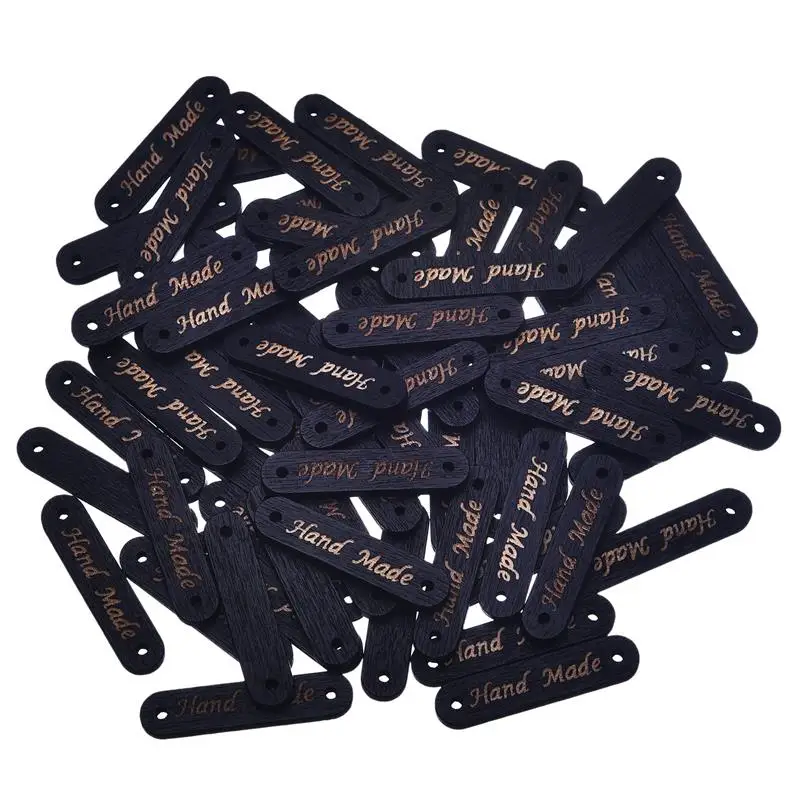 50Pcs/100pcs Black "Hand Made" Letter Carved Wood Button Decorative Wooden Buttons For Clothes Decor Scrapbooking Craft DIY
50Pcs/100pcs Black "Hand Made" Letter Carved Wood Button Decorative Wooden Buttons For Clothes Decor Scrapbooking Craft DIY