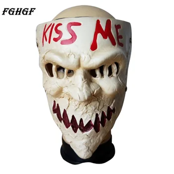 FGHGF The Purge 3 Kiss Me Election Year Resin Scary Mask props Fancy Horror Halloween Party Cosplay Props
FGHGF The Purge 3 Kiss Me Election Year Resin Scary Mask props Fancy Horror Halloween Party Cosplay Props