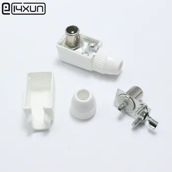 3PCS Bend Right Angle Free Welding RF Television Male Plug 9.5 L TV RF Terminal Antenna Connector White Black
3PCS Bend Right Angle Free Welding RF Television Male Plug 9.5 L TV RF Terminal Antenna Connector White Black