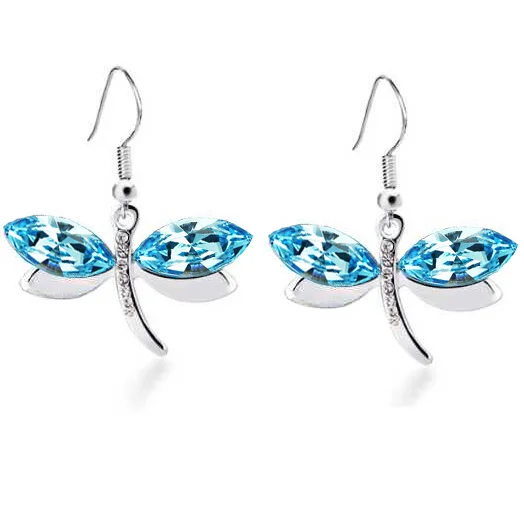 quality popular Austria Crystal Dragonfly Drop Earring Fashion Jewelry Lovely gift Free Shipping charms women summer beach girls
quality popular Austria Crystal Dragonfly Drop Earring Fashion Jewelry Lovely gift Free Shipping charms women summer beach girls