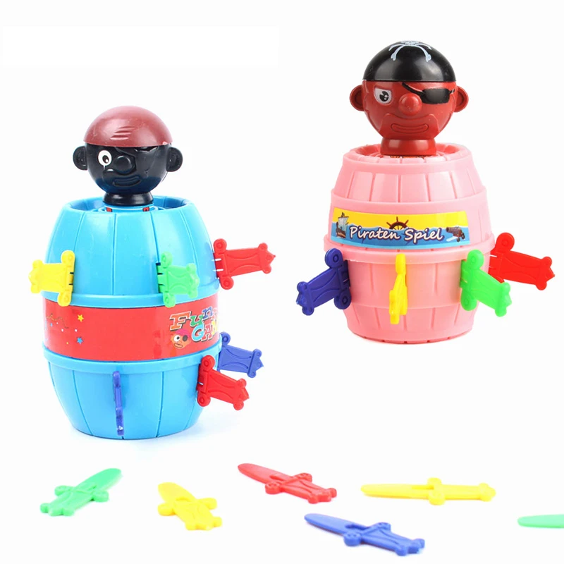 

New Hot Kids Funny Gadget Pirate Barrel Game Toys for Children Lucky Stab Pop Up Toy For Children Birthday Christmas Party Gifts
