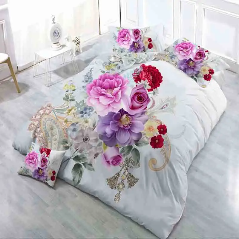 Luxury Smart 3d bedding set bedclothes 4pcs bed set Duvet Cover flat sheet Home Textiles pillowcase flower Lily peony Rose
Luxury Smart 3d bedding set bedclothes 4pcs bed set Duvet Cover flat sheet Home Textiles pillowcase flower Lily peony Rose