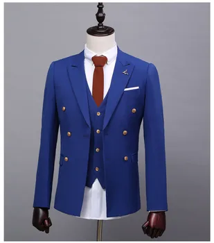 High Quality Custom Made Wedding Suits For Men Groom Groomsmen Tuxedos Mens Wedding Suits (Jacket+Pant+Vest) Formal Mens Suits
High Quality Custom Made Wedding Suits For Men Groom Groomsmen Tuxedos Mens Wedding Suits (Jacket+Pant+Vest) Formal Mens Suits