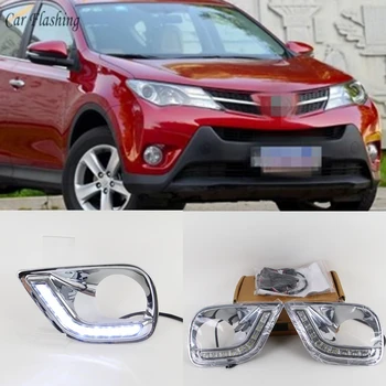 Car styling For Toyota RAV4 2013 2014 2015 2016 LED DRL Daytime driving Running Lights Daylight Waterproof fog Lamp hole signal
Car styling For Toyota RAV4 2013 2014 2015 2016 LED DRL Daytime driving Running Lights Daylight Waterproof fog Lamp hole signal