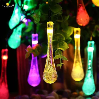 Outdoor Solar Led String Lights Water Droplets Waterproof 5M Garland Christmas Light for Wedding Party Home Decor Garden Lamps
Outdoor Solar Led String Lights Water Droplets Waterproof 5M Garland Christmas Light for Wedding Party Home Decor Garden Lamps