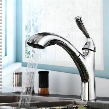 Bathroom Basin Faucets Brass Pull Out spray nozzle Sink Mixer Tap Deck Mounted Hot and Cold Chrome/Nickel/Black Kitchen Faucet
Bathroom Basin Faucets Brass Pull Out spray nozzle Sink Mixer Tap Deck Mounted Hot and Cold Chrome/Nickel/Black Kitchen Faucet