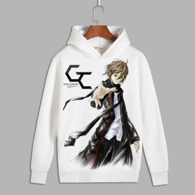 Guilty Crown Cosplay OUMA SHU Print Pullover hooded sweatshirts GC YUZURIHA INORI Unisex Fleece Hoodie for Autumn
Guilty Crown Cosplay OUMA SHU Print Pullover hooded sweatshirts GC YUZURIHA INORI Unisex Fleece Hoodie for Autumn