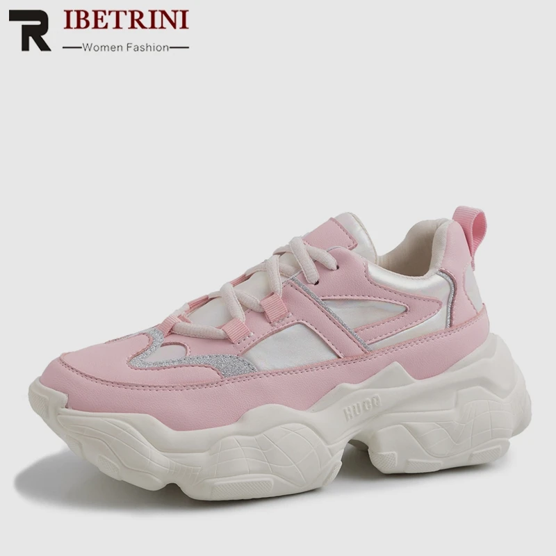RIBETRINI 2019 New INS Hot Fashion Thick Platform Sneakers Women Genuine Leather Large Size 35-42 Casual Women Shoes Woman
RIBETRINI 2019 New INS Hot Fashion Thick Platform Sneakers Women Genuine Leather Large Size 35-42 Casual Women Shoes Woman