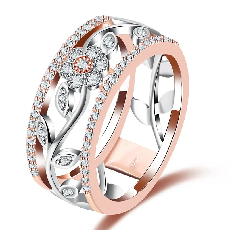 Garilina flower shape Rose gold and silver white Cubic zirconia Ring Engagement rings for teen girls Party Gifts R2271
Garilina flower shape Rose gold and silver white Cubic zirconia Ring Engagement rings for teen girls Party Gifts R2271