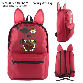 Red FNAF Anime Five Nights At Freddys With Ear Backpack Freddy Nylon Backpack Messenger School Rucksack Student Student Bag Gift 
Red FNAF Anime Five Nights At Freddys With Ear Backpack Freddy Nylon Backpack Messenger School Rucksack Student Student Bag Gift
