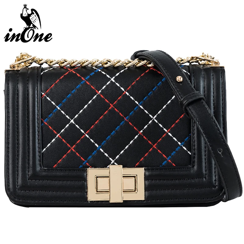 INONE Luxury Designer Plaid Metal Lock Square Shoulder Messenger Crossbody Bags for Women 2019 Ladies Bag Purses and Handbags
INONE Luxury Designer Plaid Metal Lock Square Shoulder Messenger Crossbody Bags for Women 2019 Ladies Bag Purses and Handbags