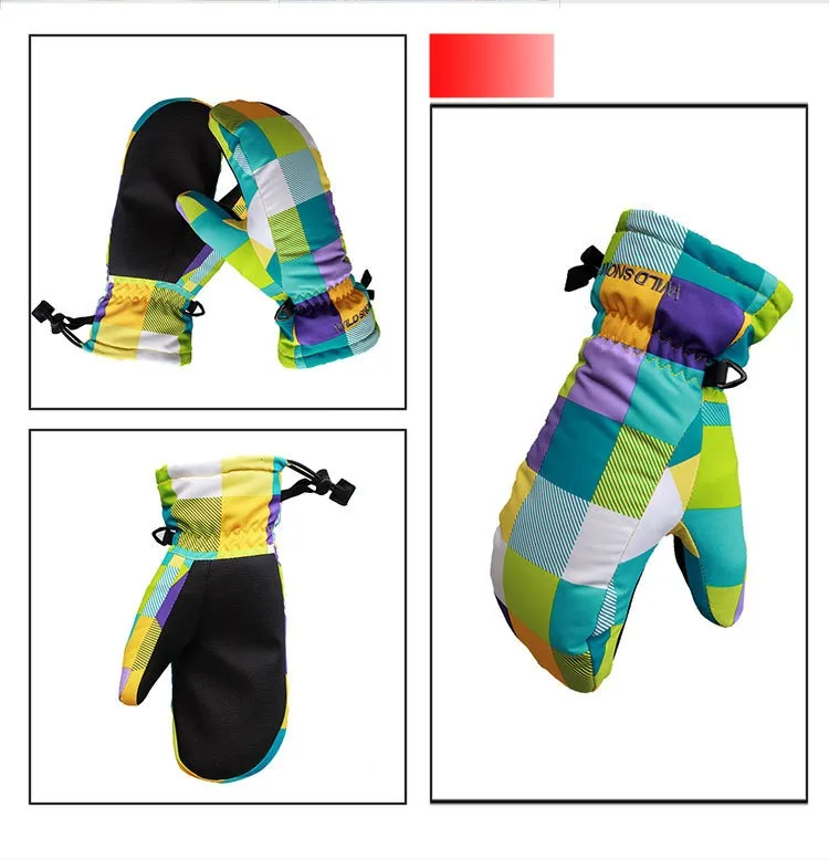 2017 Snowboard Winter Ski Gloves Warmth Windproof Waterproof Cute Skiing Gloves Waterproof Warm Gloves Mittens for Women 19