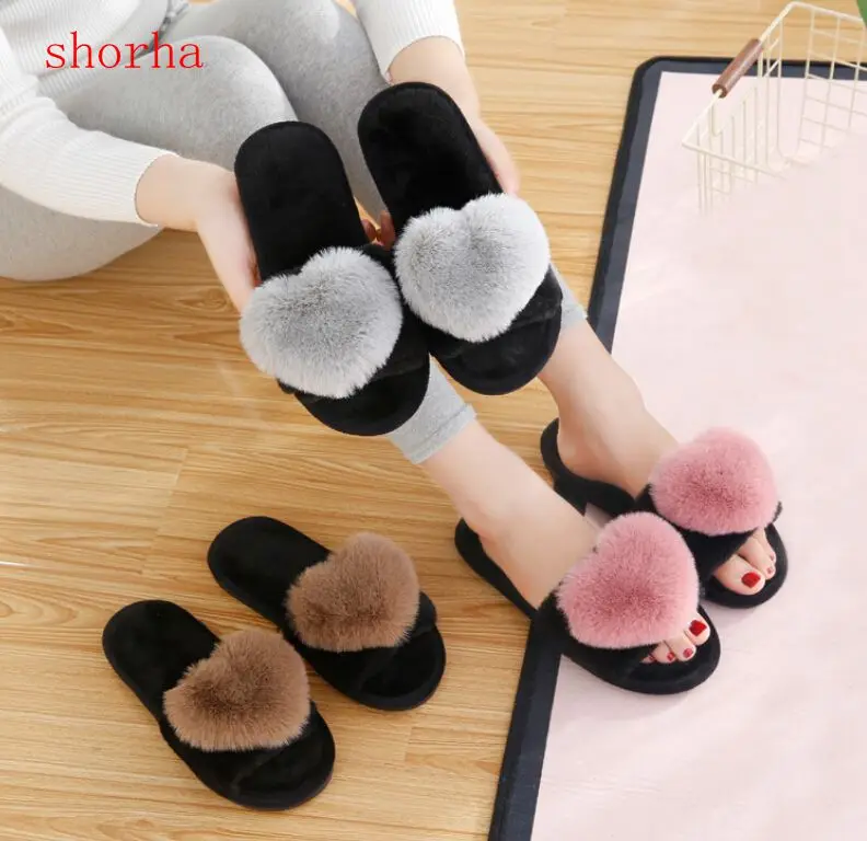 shorha Winter Womens Home Slippers Heart Fur Woman Indoor Household Slipper Warm Indoor Shoes Waterproof Home Slides
shorha Winter Womens Home Slippers Heart Fur Woman Indoor Household Slipper Warm Indoor Shoes Waterproof Home Slides