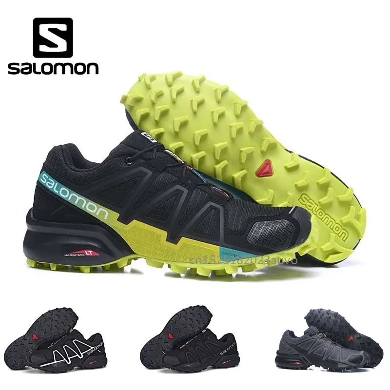 

High Quality Salomon Men Shoes Speed Cross 4 CS sneakers Men Cross-country Shoes Black Speedcross 4 Jogging Shoes Running Shoes