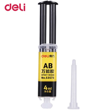 Deli 4ml quality 2 minutes curing super liquid AB glue for office home supply glass metal rubber waterproof strong adhesive glue
Deli 4ml quality 2 minutes curing super liquid AB glue for office home supply glass metal rubber waterproof strong adhesive glue