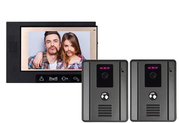 JUANLE home security intercom system 7" video door phone LCD Monitor 700 TVL Night Version Camera video doorbell 2 TO 1
JUANLE home security intercom system 7" video door phone LCD Monitor 700 TVL Night Version Camera video doorbell 2 TO 1