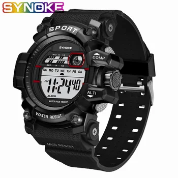 SYNOKE New Arrival Fashion Men's LED Sports Outdoor Watch Men Multi-function Waterproof Date Luminous Wrist Watches Men Clock
SYNOKE New Arrival Fashion Men's LED Sports Outdoor Watch Men Multi-function Waterproof Date Luminous Wrist Watches Men Clock