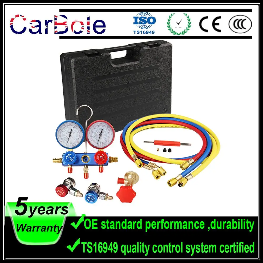 CarBole HVAC A/C Refrigeration AC Manifold Vacuum Gauge Set R134A Refrigeration Auto Kit R12 R22 R502 HVAC M14*1.25
CarBole HVAC A/C Refrigeration AC Manifold Vacuum Gauge Set R134A Refrigeration Auto Kit R12 R22 R502 HVAC M14*1.25