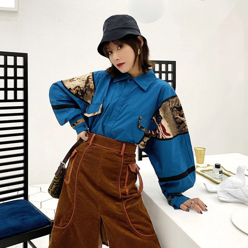 2019 Fashion new arrival korean women vintage patchwork loose shirt casual temperament comfortable personality street long shirt
2019 Fashion new arrival korean women vintage patchwork loose shirt casual temperament comfortable personality street long shirt
