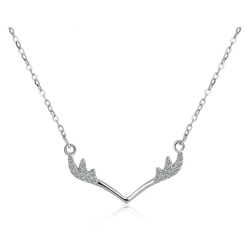 QA323 Silver 925 Deer Jewelry Trendy Gold Chain Choker Women Antlers Rose Gold Necklaces Pendant Christmas Gifts
QA323 Silver 925 Deer Jewelry Trendy Gold Chain Choker Women Antlers Rose Gold Necklaces Pendant Christmas Gifts