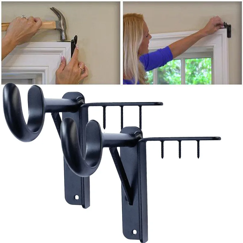 2pcs Curtain Rod Bracket Hang Curtain Rod Holders Tap Right Into Window Frame Curtain Rod Bracket Tap #2L16
2pcs Curtain Rod Bracket Hang Curtain Rod Holders Tap Right Into Window Frame Curtain Rod Bracket Tap #2L16