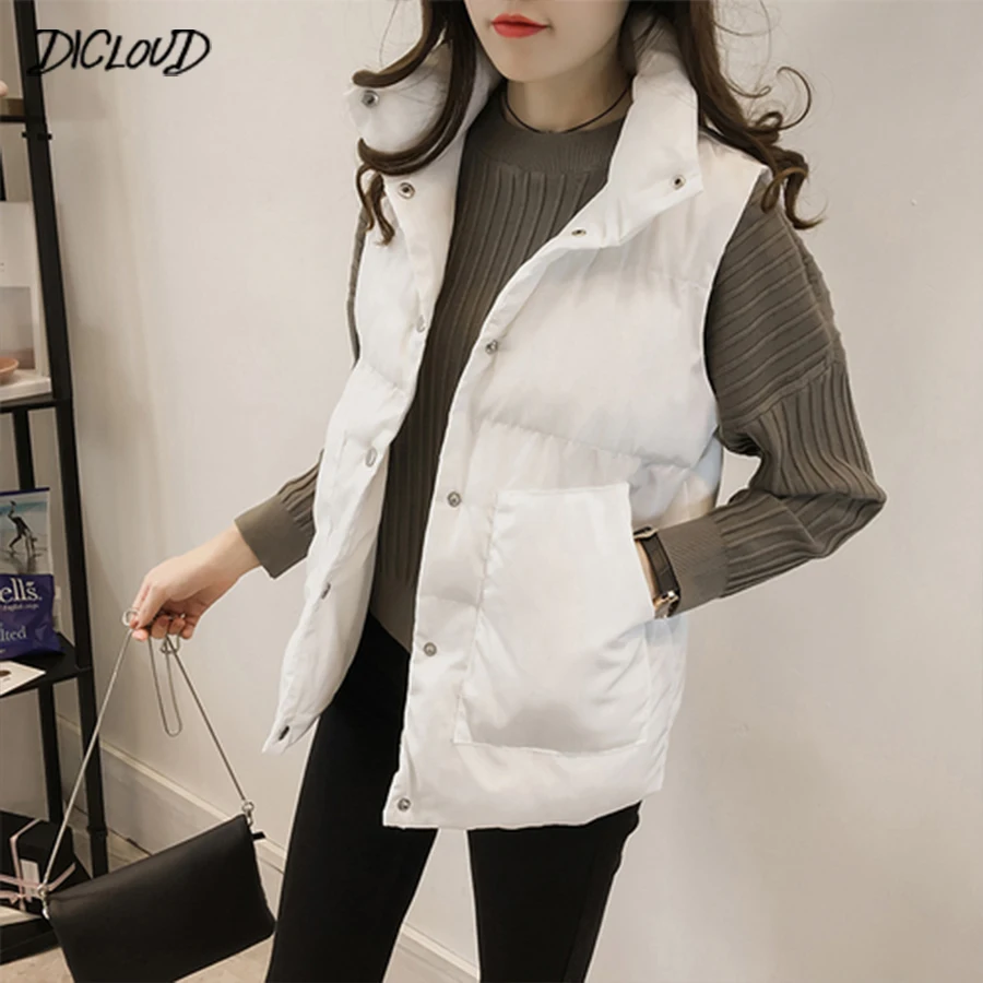 4XL Vest Winter Coat Women Korean Sleeveless Loose Parkas Ladies 2018 Fashion Plus Size Black White Outwear Casual Autumn Tops
4XL Vest Winter Coat Women Korean Sleeveless Loose Parkas Ladies 2018 Fashion Plus Size Black White Outwear Casual Autumn Tops