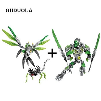 Guduola BIONICLE Uxar Creature of Jungle+Lewa Jungle Keepter 609-1+610-1 Building Block toys Compatible BIONICLE
Guduola BIONICLE Uxar Creature of Jungle+Lewa Jungle Keepter 609-1+610-1 Building Block toys Compatible BIONICLE