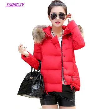 2018 Winter Jackets Women Cotton Jacket Fur collar Parkas Ladies Coat Plus size Hooded Warm Short Outerwear Female Coats B126
2018 Winter Jackets Women Cotton Jacket Fur collar Parkas Ladies Coat Plus size Hooded Warm Short Outerwear Female Coats B126
