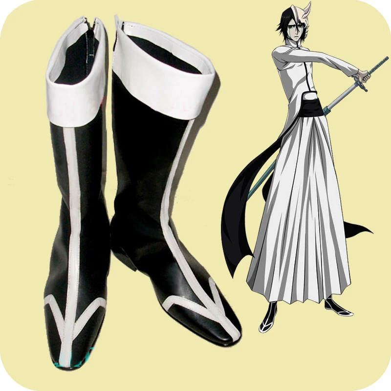 Фото [Customize] Anime Bleach Figure Ulquiorra Cifer Boots Cosplay Shoes New Any Sizes | Тематическая одежда и униформа