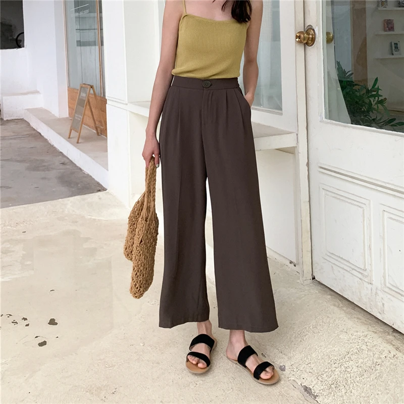 Loose Wide Leg Straight Cropped Trousers Women's Buttom Korean Punk Harajuku Ulzzang Female Cute Vintage Kawaii Pnats For Women
Loose Wide Leg Straight Cropped Trousers Women's Buttom Korean Punk Harajuku Ulzzang Female Cute Vintage Kawaii Pnats For Women