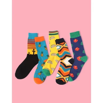 Women's Cotton Breathable Crew Socks Harajuku Style Personality Abstract Cartoon Cactus Flowers Pineapple Cute Funny Happy Socks
Women's Cotton Breathable Crew Socks Harajuku Style Personality Abstract Cartoon Cactus Flowers Pineapple Cute Funny Happy Socks