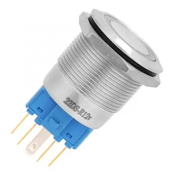 20Pcs 22mm Self-locking Type Flat Ring Head with Light Stainless Steel Button Switch BEM-22-22DS 12VDC 6 Solder Feet
20Pcs 22mm Self-locking Type Flat Ring Head with Light Stainless Steel Button Switch BEM-22-22DS 12VDC 6 Solder Feet