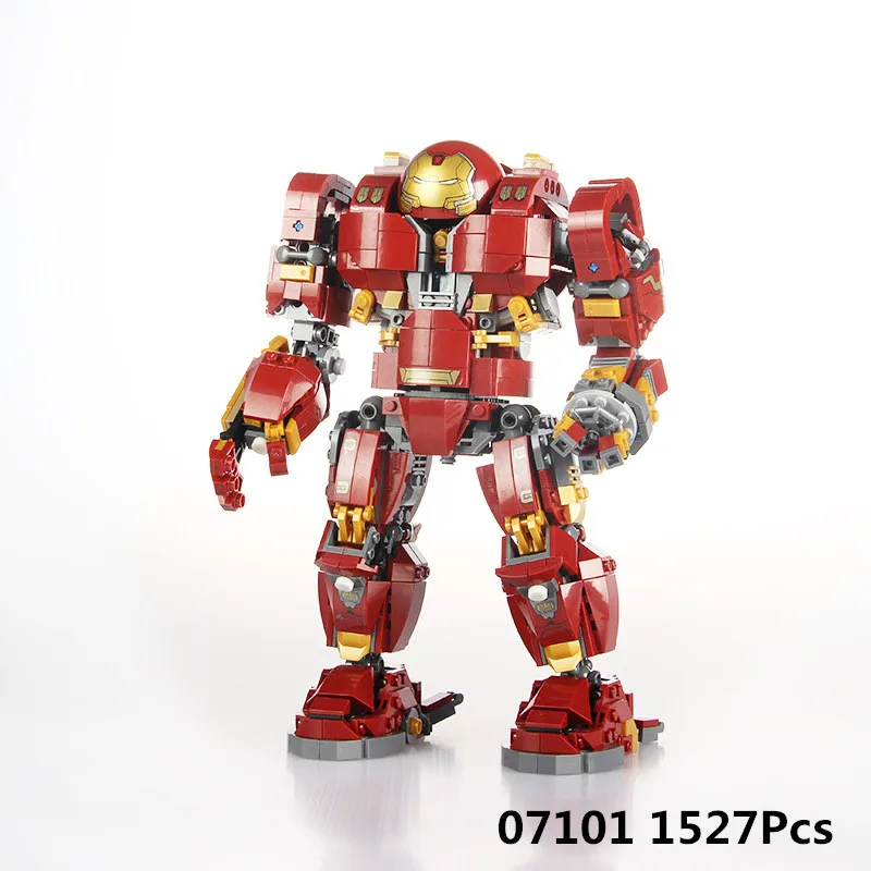 07101 Super Hero Series The 76105 Iron Man Anti Hulk Mech Set Kid Toy Building Bricks Blocks Assembly Kids Christmas Gifts
07101 Super Hero Series The 76105 Iron Man Anti Hulk Mech Set Kid Toy Building Bricks Blocks Assembly Kids Christmas Gifts