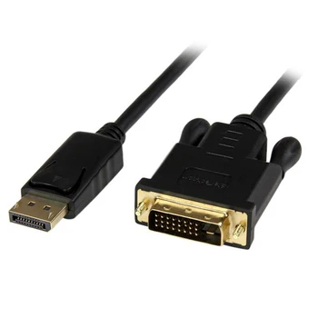 StarTech.com 3 ft DisplayPort to DVI Active Adapter Converter Cable - DP to DVI 1920x1200 - Black, 0.9 m, DisplayPort, DVI-D, Ma
StarTech.com 3 ft DisplayPort to DVI Active Adapter Converter Cable - DP to DVI 1920x1200 - Black, 0.9 m, DisplayPort, DVI-D, Ma