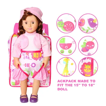 Baby Doll Carrier Backpack Doll Clothes and Accessories Baby Carrier Snuggle Travel Storage Bag for Fits 14'' to 18'' Dolls
Baby Doll Carrier Backpack Doll Clothes and Accessories Baby Carrier Snuggle Travel Storage Bag for Fits 14'' to 18'' Dolls