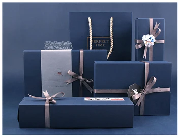

Blue22.5*15.1*5cm Transparent black cake Box dessert macarons boxes pastry packaging boxes100 pieces/lot