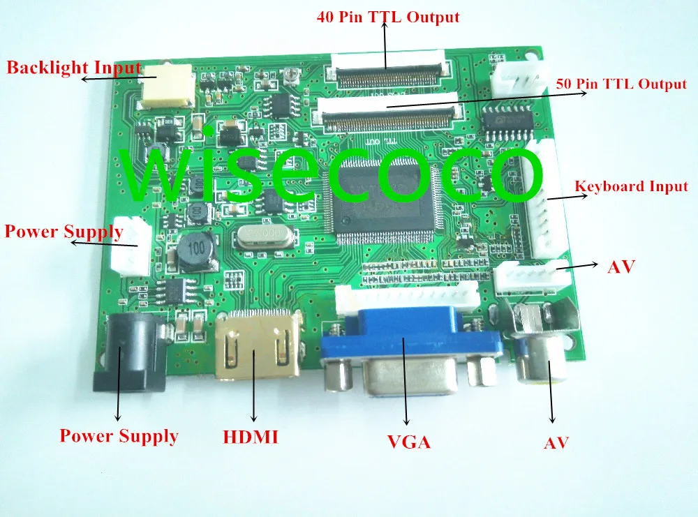 HDMI VGA 2AV VS-TY2662-V2 40 /50 Pins PC Controller Board for Raspberry PI 3 EJ101IA-01G 8 bit IPS LCD Display Driver
HDMI VGA 2AV VS-TY2662-V2 40 /50 Pins PC Controller Board for Raspberry PI 3 EJ101IA-01G 8 bit IPS LCD Display Driver
