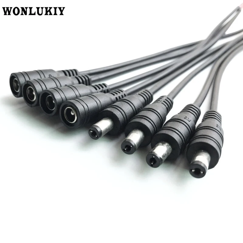 5/10Pcs DC Power LED Connectors 15cm Cable Wire 5.5 x 2.1mm Plug DC Male Female Jack Adapter for 5050 3528 LED Strip Light
5/10Pcs DC Power LED Connectors 15cm Cable Wire 5.5 x 2.1mm Plug DC Male Female Jack Adapter for 5050 3528 LED Strip Light