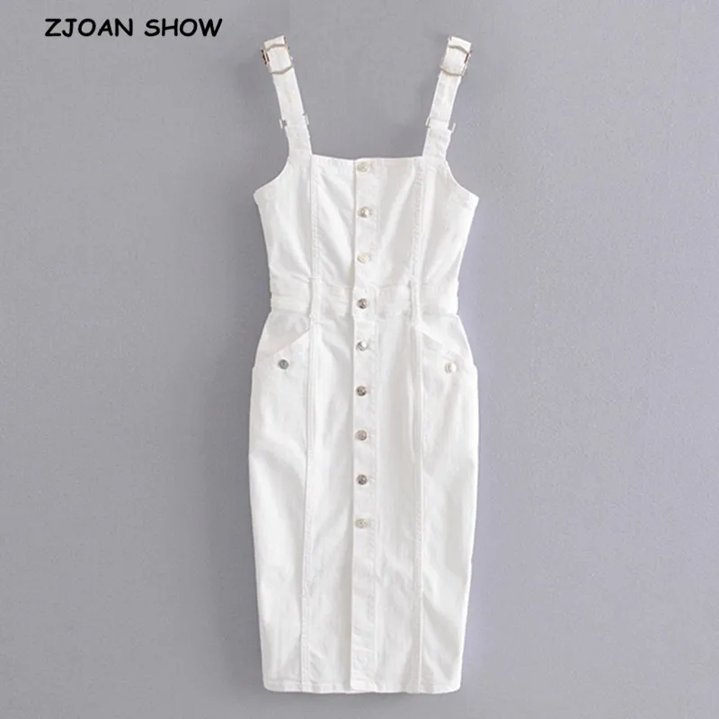 2019 Spaghetti Strap Jeans Dress Sexy Women Single-breasted Button High Waist Denim Casual Dresses Slim Preppy Mid Long Vestidos
2019 Spaghetti Strap Jeans Dress Sexy Women Single-breasted Button High Waist Denim Casual Dresses Slim Preppy Mid Long Vestidos
