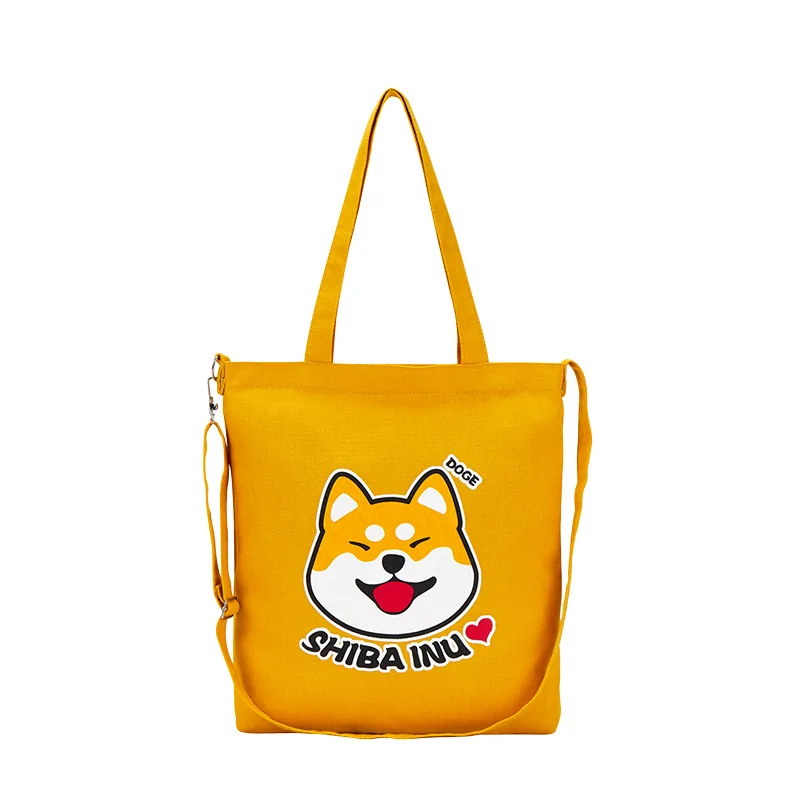 Cute Doge Printing Women Handbag Canvas Large Capacity Shiba Inu Shoulder Hand Bag Crossbody Bag bolsa feminina bolsos mujer
Cute Doge Printing Women Handbag Canvas Large Capacity Shiba Inu Shoulder Hand Bag Crossbody Bag bolsa feminina bolsos mujer