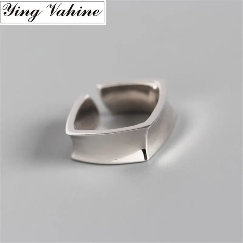 ying Vahine 925 Sterling Silver 8mm Wide Glazed Square Open Rings for Women bague femme argent 925
ying Vahine 925 Sterling Silver 8mm Wide Glazed Square Open Rings for Women bague femme argent 925